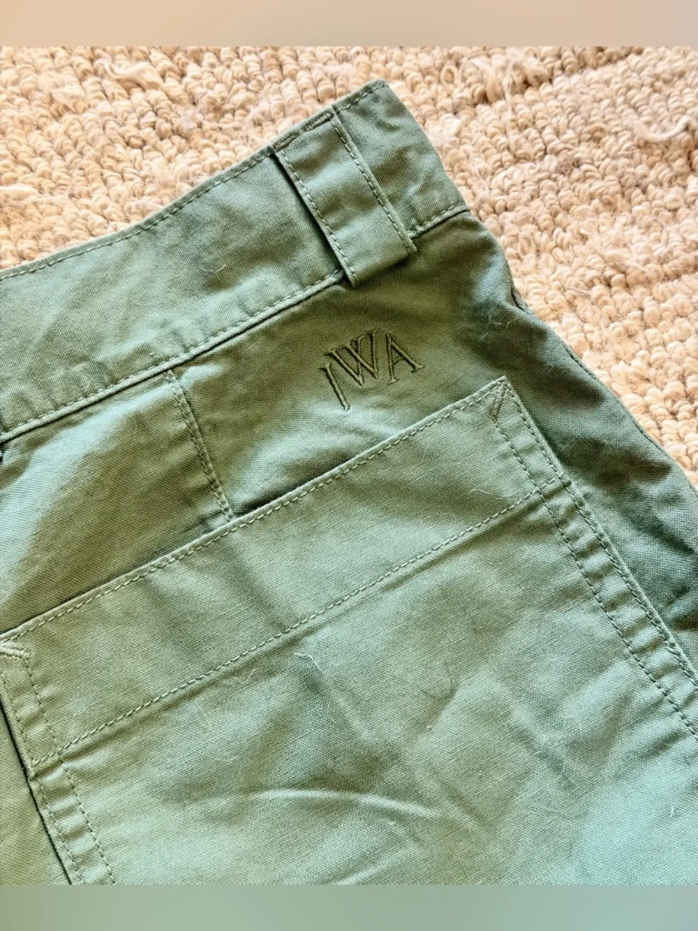 Men’s JW Anderson Uniqlo Green Chino Shorts - Picture 4 of 5